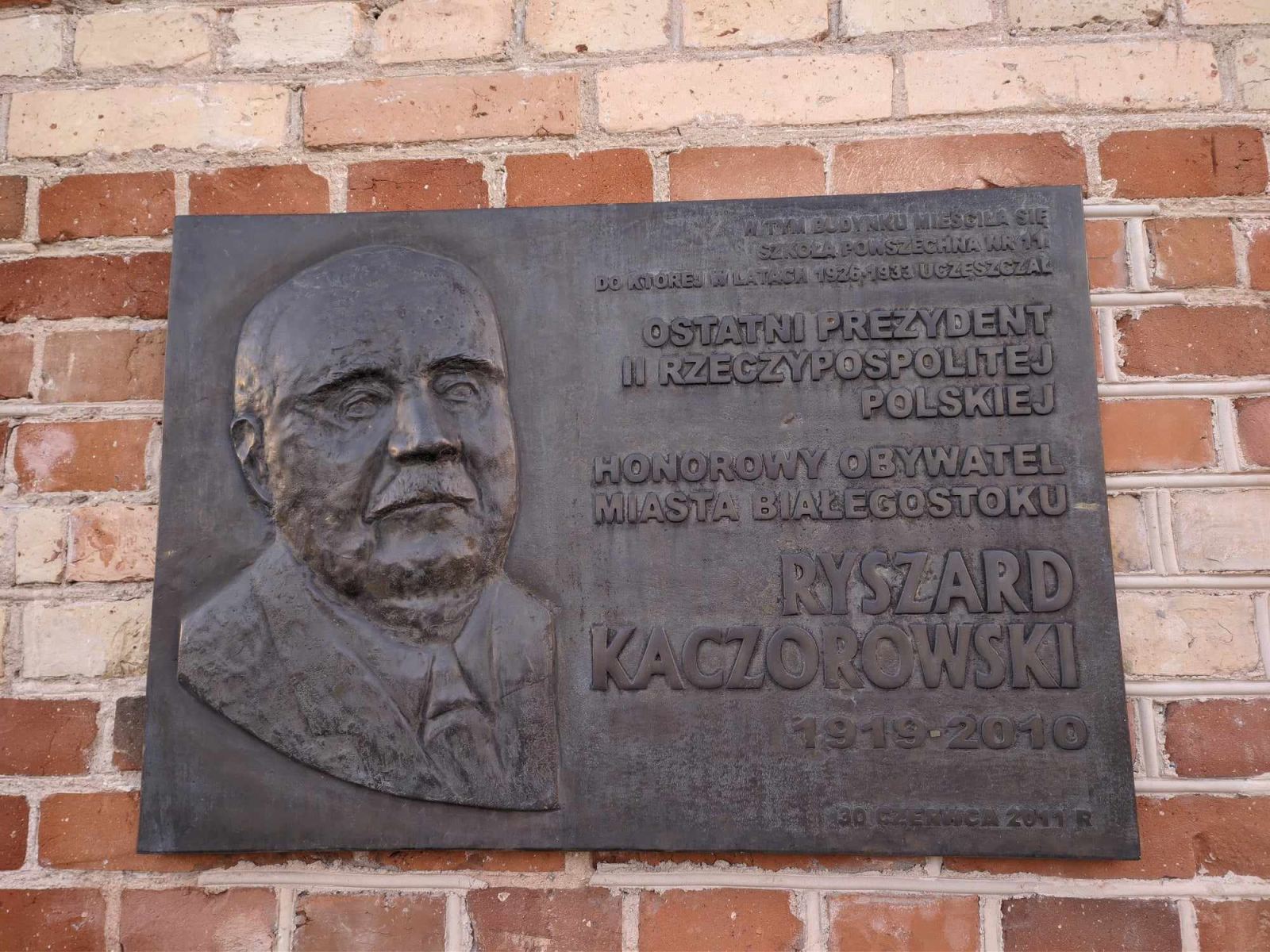 Pomnik Ryszarda Kaczorowskiego, fot. Hanna Kość