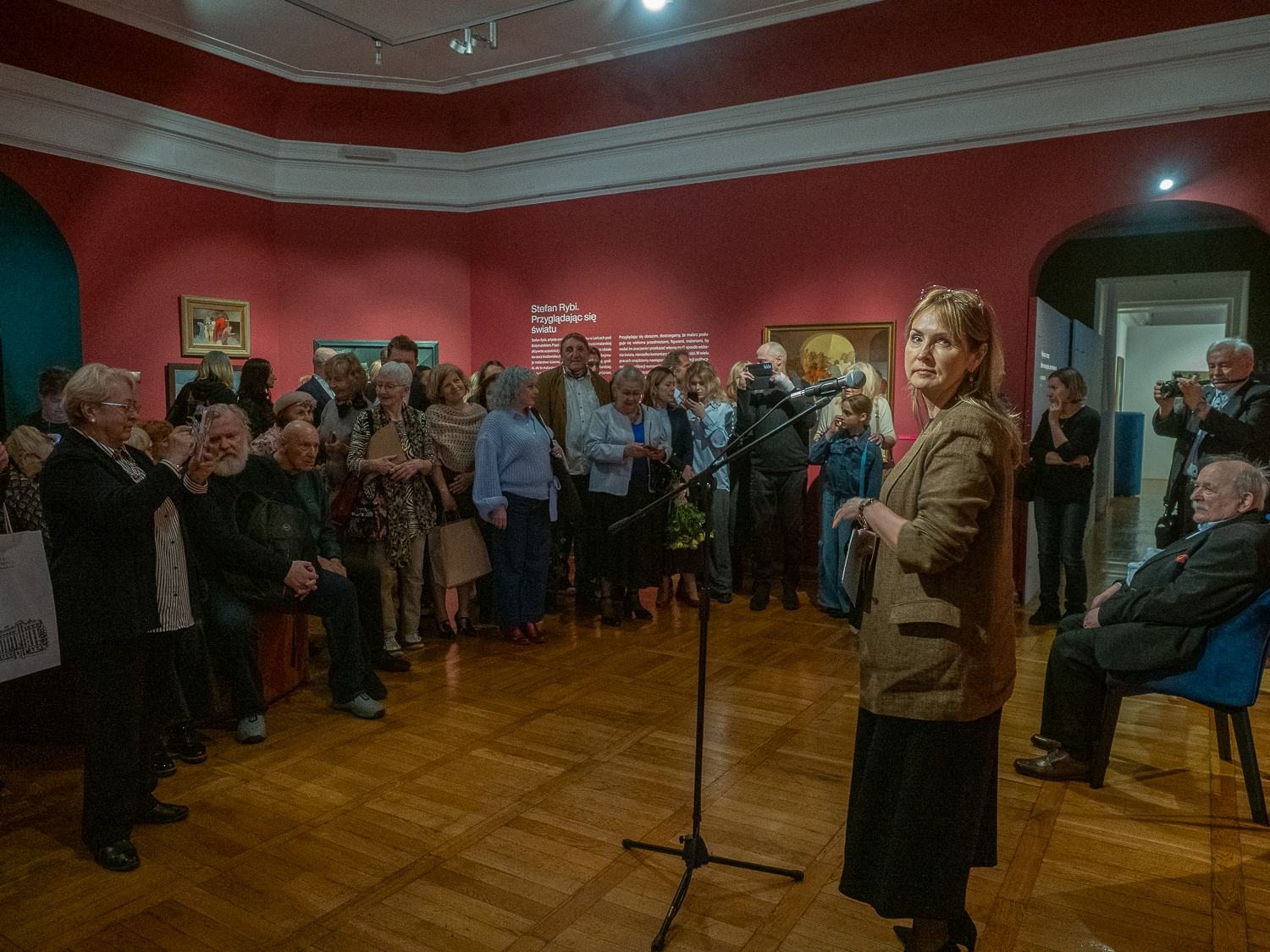Stefan Rybi w Muzeum Podlaskim, fot. Jerzy Doroszkiewicz