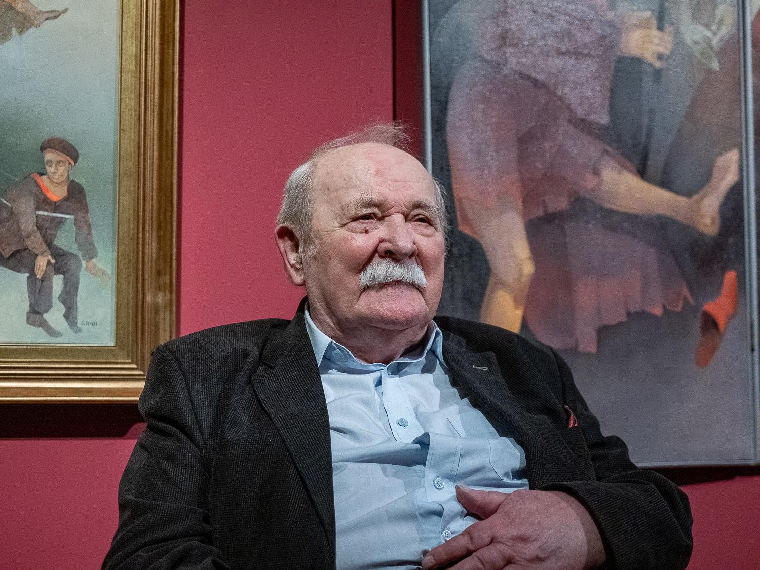 Stefan Rybi w Muzeum Podlaskim, fot. Jerzy Doroszkiewicz