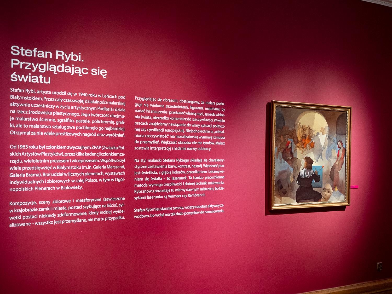 Stefan Rybi w Muzeum Podlaskim, fot. Jerzy Doroszkiewicz