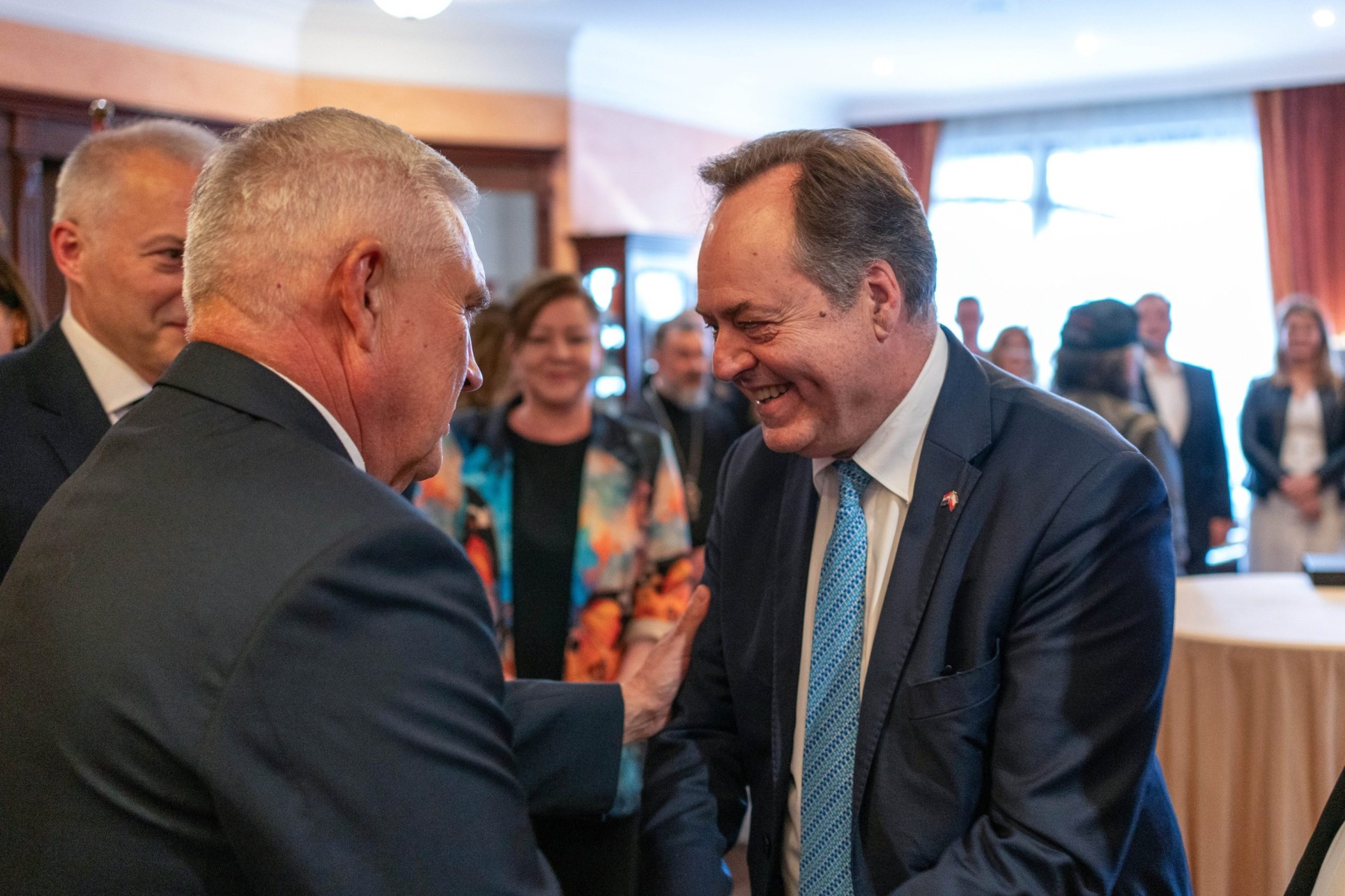 BIALYSTOK, 13.06.2025, HOTEL BRANICKI SIEDZIBA KONSULATU HONOROWEGO CHORWACJI W BIALYMSTOKU. OBCHODY DNI PANSTWOWOSCI I SIL ZBROJNYCH REPUBLIKI CHORWACJI. FOT. JAN MALEC.