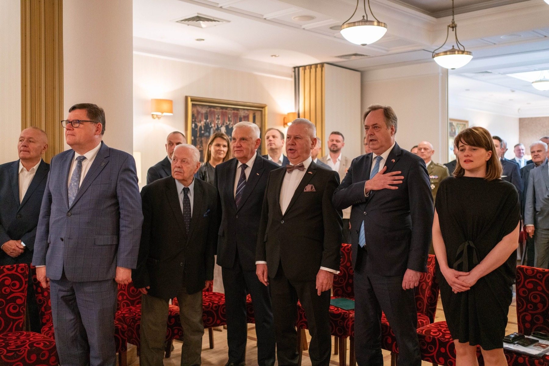 BIALYSTOK, 13.06.2025, HOTEL BRANICKI SIEDZIBA KONSULATU HONOROWEGO CHORWACJI W BIALYMSTOKU. OBCHODY DNI PANSTWOWOSCI I SIL ZBROJNYCH REPUBLIKI CHORWACJI. FOT. JAN MALEC.