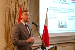 BIALYSTOK, 13.06.2025, HOTEL BRANICKI SIEDZIBA KONSULATU HONOROWEGO CHORWACJI W BIALYMSTOKU. OBCHODY DNI PANSTWOWOSCI I SIL ZBROJNYCH REPUBLIKI CHORWACJI. FOT. JAN MALEC.
