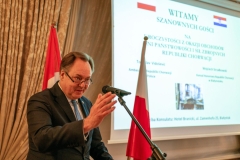 BIALYSTOK, 13.06.2025, HOTEL BRANICKI SIEDZIBA KONSULATU HONOROWEGO CHORWACJI W BIALYMSTOKU. OBCHODY DNI PANSTWOWOSCI I SIL ZBROJNYCH REPUBLIKI CHORWACJI. FOT. JAN MALEC.