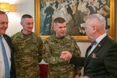BIALYSTOK, 13.06.2025, HOTEL BRANICKI SIEDZIBA KONSULATU HONOROWEGO CHORWACJI W BIALYMSTOKU. OBCHODY DNI PANSTWOWOSCI I SIL ZBROJNYCH REPUBLIKI CHORWACJI. FOT. JAN MALEC.
