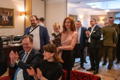 BIALYSTOK, 13.06.2025, HOTEL BRANICKI SIEDZIBA KONSULATU HONOROWEGO CHORWACJI W BIALYMSTOKU. OBCHODY DNI PANSTWOWOSCI I SIL ZBROJNYCH REPUBLIKI CHORWACJI. FOT. JAN MALEC.