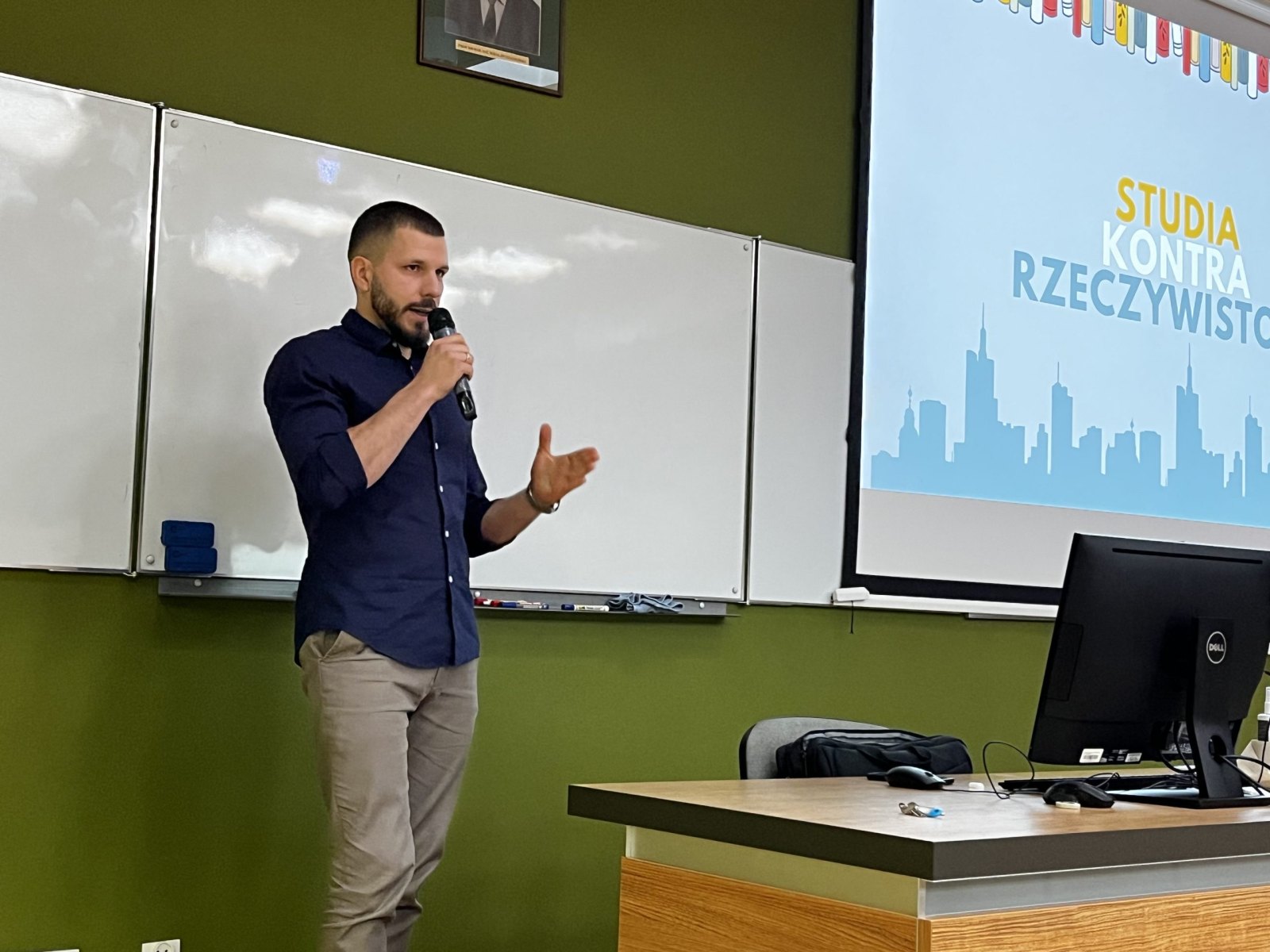 Szymon Szabłowski opowiadał, jak wygląda codzienna praca na budowie i czego nie uczą na studiach, fot. A. Jakuć