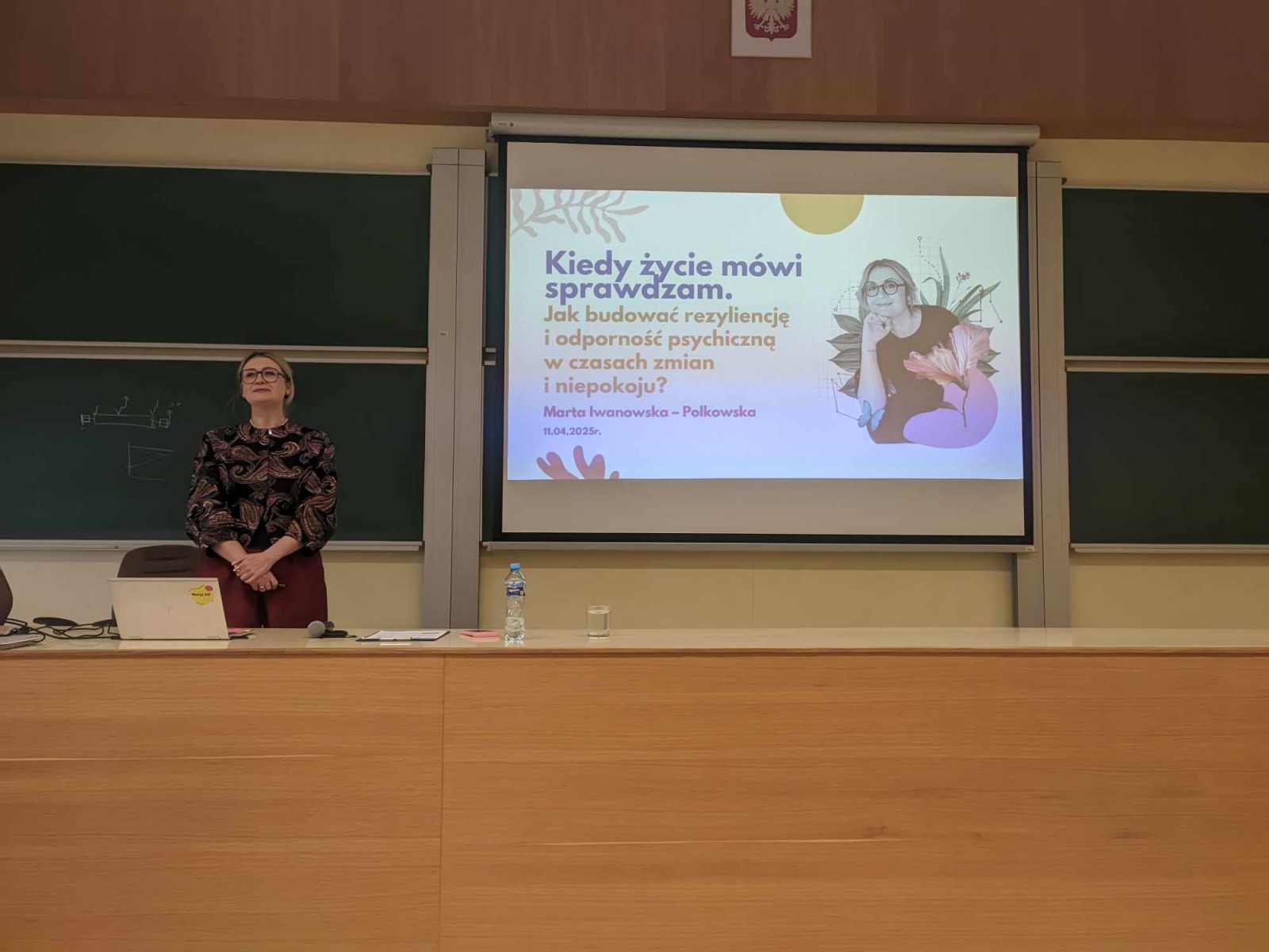 Wykład "Kiedy życie mówi sprawdzam", fot. Hanna Kość