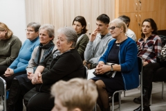 Spotkanie autorskie poświęconego premierze książki „Włodzimierz Naumiuk. Zanim przemówią rzeźby” w Miejskim Ośrodku Animacji Kultury w Zabłudowie. Fot. Marcin Ciuchniecki
